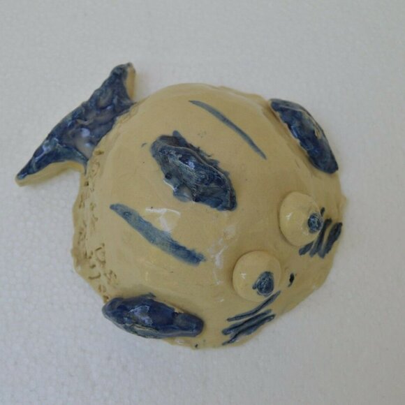 Vintage ? Japanese Handmade Fired Clay Lucky Koi - Picture 2 of 7